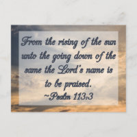 Christian Bible Scripture Inspiration Psalm 113:3