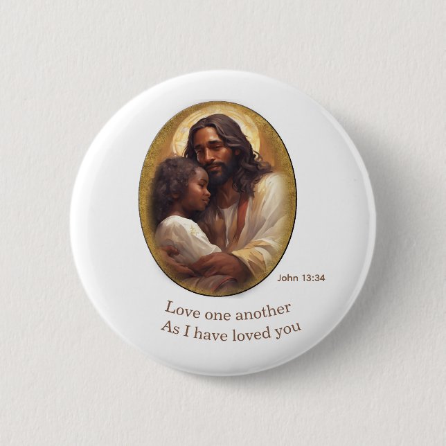 Christian Bible verse 2 Inch Round Button (Front)