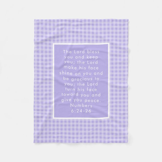 Christian Bible Verse Art  Fleece Blanket (Front)