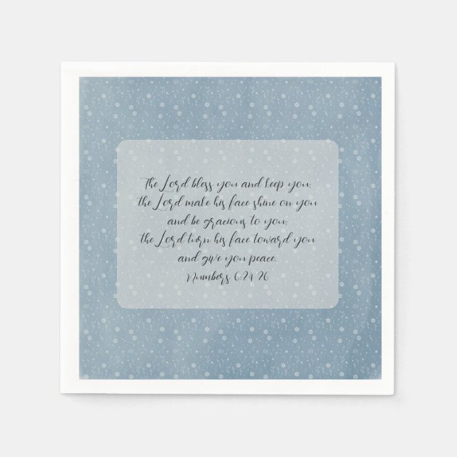 Christian Bible Verse Art  Napkin (Front)