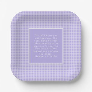 Christian Bible Verse Art  Paper Plate