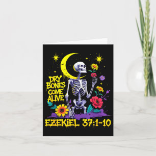Christian Bible Verse Dry Bones Come Alive Ezekiel Card