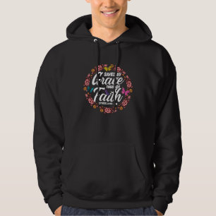 Christian Bible Verse Ephesians 28 Flower Butterfl Hoodie
