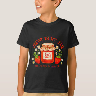 Christian Bible Verse Faith Strawberry Jesus Is My T-Shirt