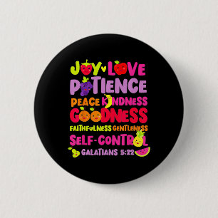Christian Bible Verse Fruit Of The Spirit God Jesu 2 Inch Round Button