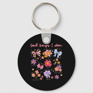 Christian Bible Verse God Say I Am Women Bibles Je Keychain