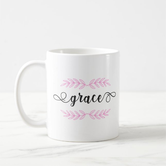 Christian Bible Verse Grace Coffee Mug (Left)
