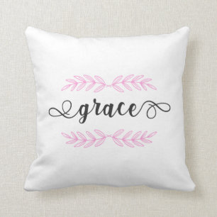 Christian Bible Verse Grace Throw Pillow