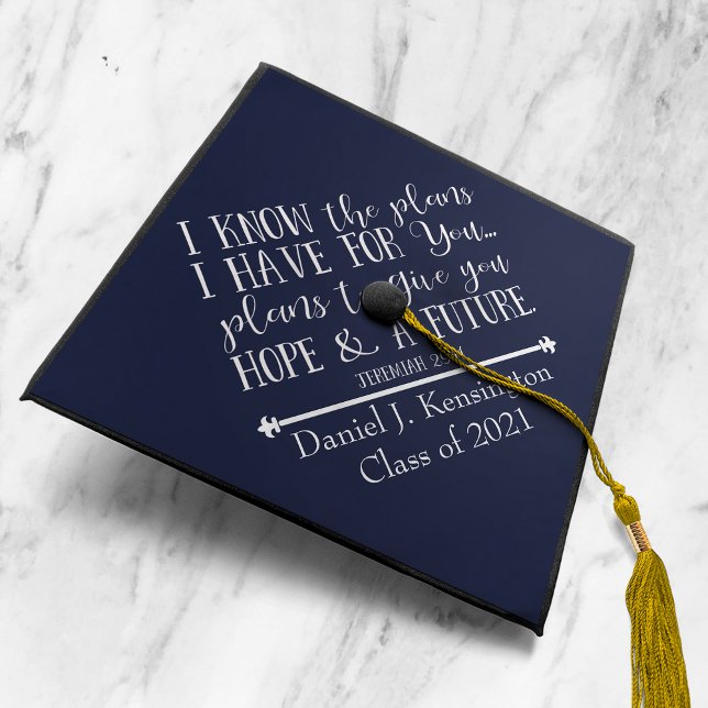 Christian Bible Verse Graduation Cap Topper (Creator Uploaded)