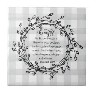 Christian Bible Verse Inspirational Tile