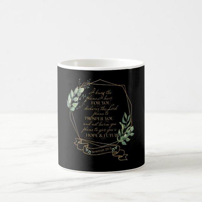 Christian Bible Verse Jeremiah 29 11 Coffee Mug (Center)