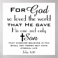 Christian Bible Verse John 3:16