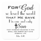 Christian Bible Verse John 3:16 Stickers