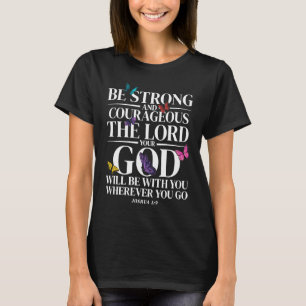 Christian Bible Verse Joshua 19 Butterfly T-Shirt
