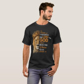 Christian Bible Verse Joshua 1 9 Lion Faith T-Shirt (Front Full)