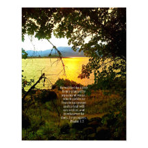 Christian Bible Verse Lake Landscape Creationarts