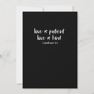 Christian Bible Verse Love Is Patient Love Is Kind Holiday Card