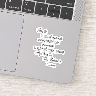 Christian Bible Verse May the Words of my Mouth