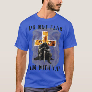 Christian Bible Verse  Men Lion Faith Fear Religio T-Shirt
