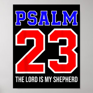 Christian Bible Verse Psalm 23 The Lord Is My Shep Poster