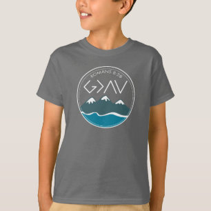 Christian Bible Verse Romans 8:28 God Is Greater T-Shirt