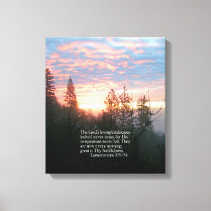 Christian Bible Verse Scripture Creationarts Canvas Print