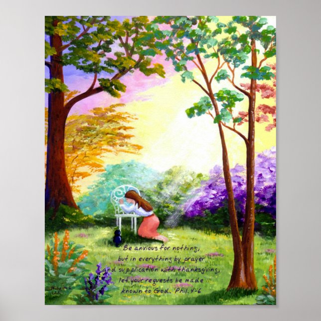 Christian Bible Verse Scripture Creationarts Poster (Front)