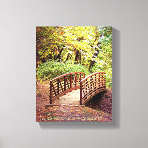 Christian Bible Verse Scripture Forest Creationart Canvas Print