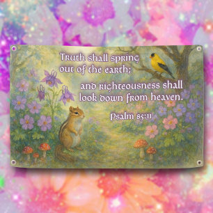 Christian Bible Verse Spring Floral Easter Church Banner