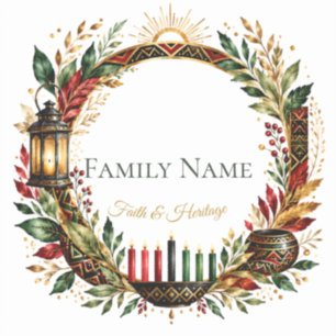 Christian Bible Verse Stickers   Kwanzaa Faith