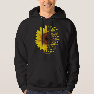 Christian Bible Verse Sunflower Scripture Religiou Hoodie