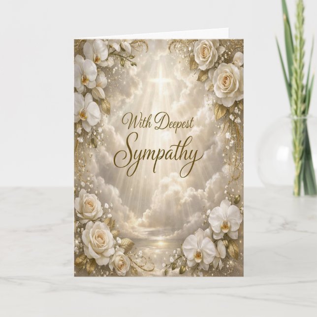 Christian Bible Verse Sympathy Card (Front)