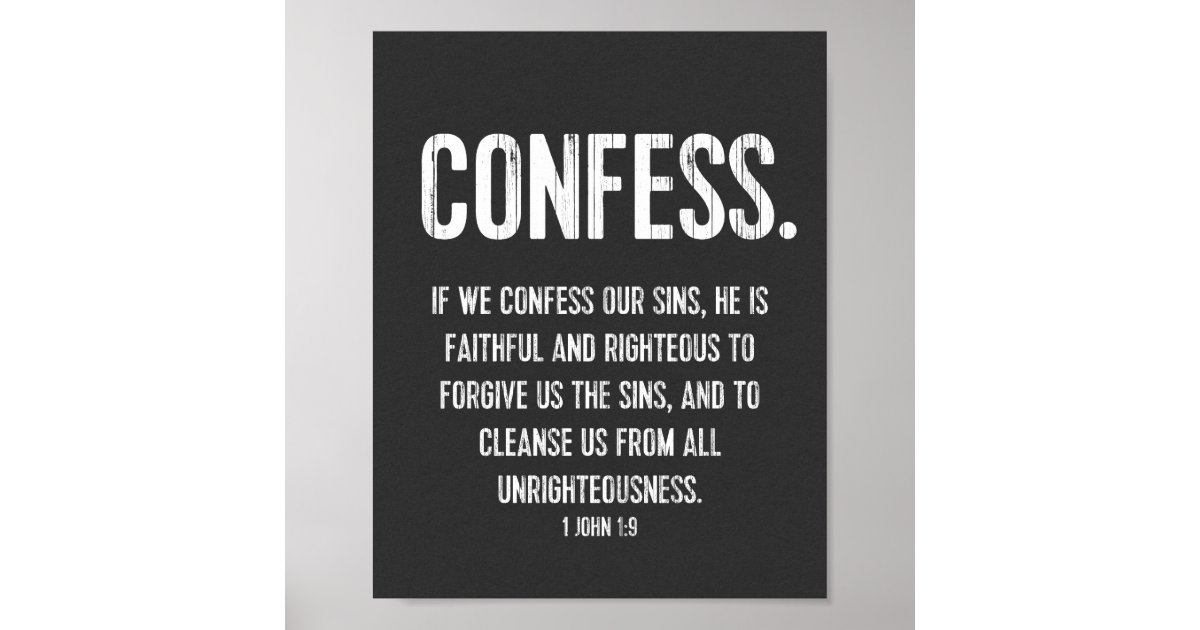 christian-bible-verse-typography-print-1-john-1-9-poster-zazzle-ca