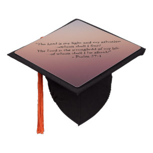 Christian bible verses graduation cap topper
