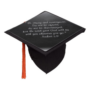 Christian bible verses graduation cap topper