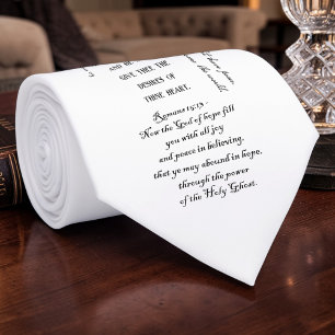 Christian Bible Verses KJV Custom Necktie