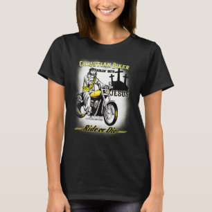 Christian Biker I Ride Jesus Racing Motorcycle Rid T-Shirt