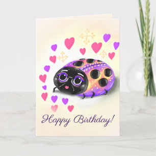 Christian Birthday Card (ladybug)