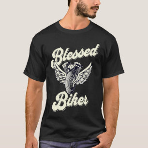 Christian BLESSED BIKER Motorcycle T-Shirt