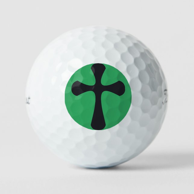 Christian blue cross golf balls (Front)