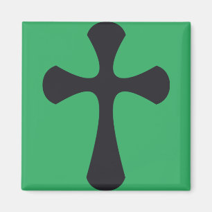 Christian blue cross magnet