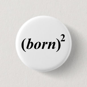 Christian "born again" 1 inch round button