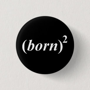 Christian "born again" 1 inch round button