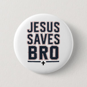 Christian Boy Jesus Saves Bro Christ King Love You 2 Inch Round Button