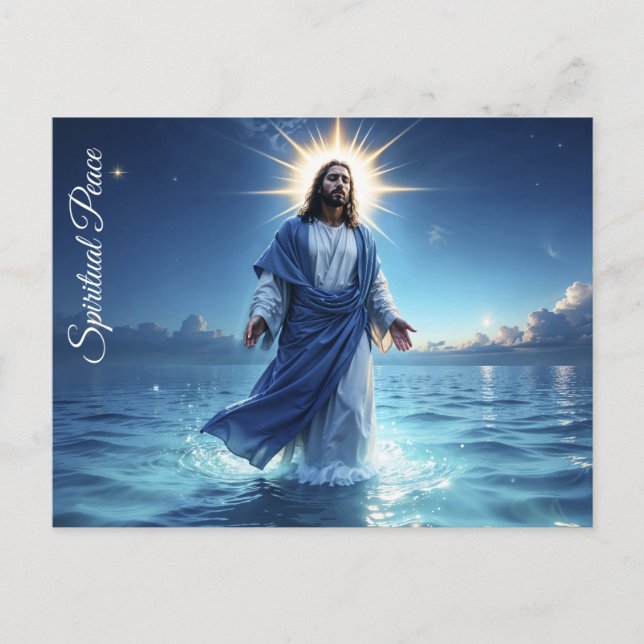 Christian bright art Jesus Christ faith hope art Postcard (Front)