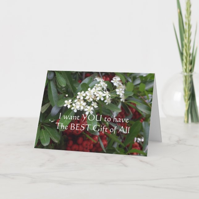 Christian Card with Gospel message (Front)