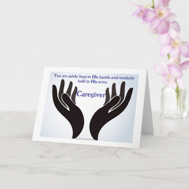 Christian Caregiver's Encouragement Card (Orchid)
