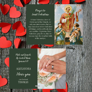 Christian Catholic Wife Husband Valentine's Day Holiday Card