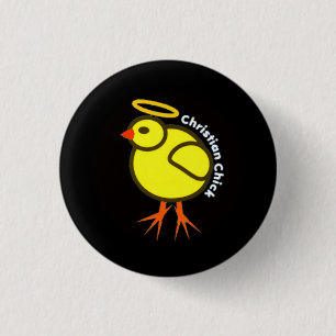 Christian Chick 1 Inch Round Button