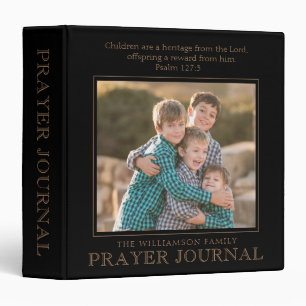 Christian Children Scripture Family Prayer Journal Binder